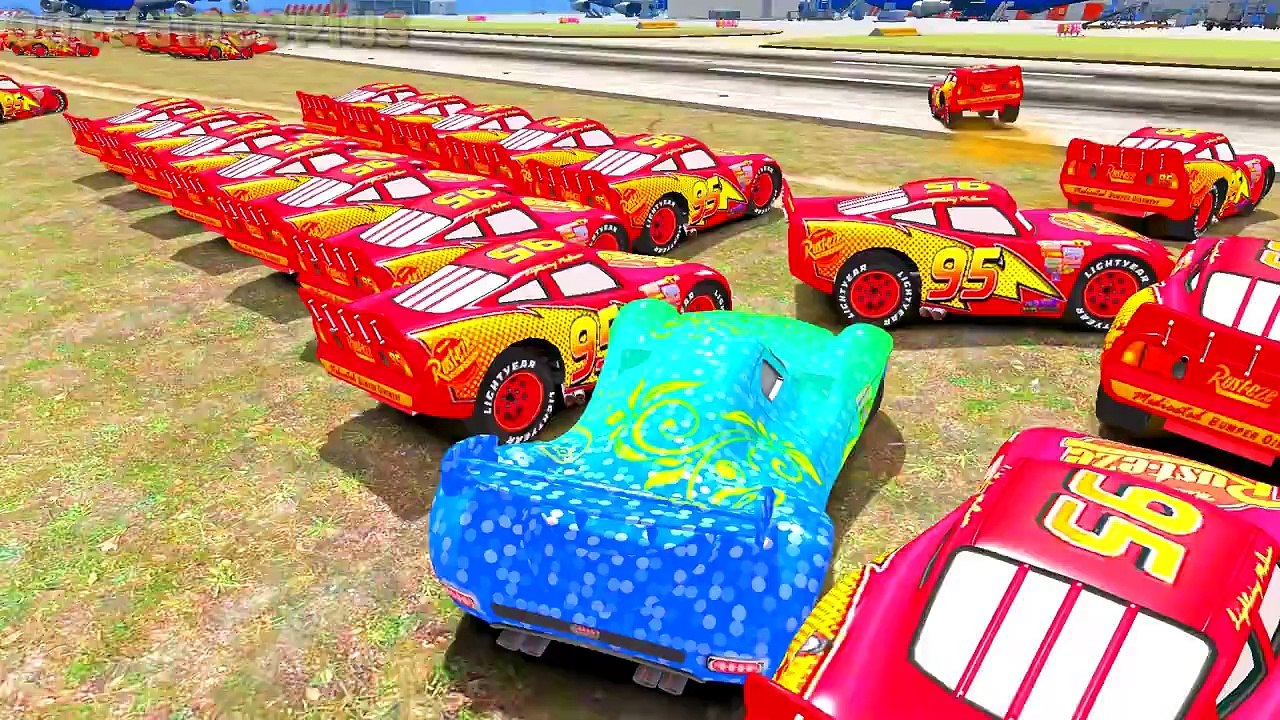 Childrens Songs Disney cars Lightning McQueen & Carla Veloso Spider Man and Superman
