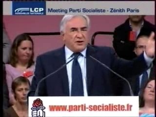Zenith 29 mai 2007 - intervention de Dominique Strauss-Kahn