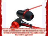 Granvela Mrice E300A(MIC) Auriculares De Alto Rendimiento Patente Diseñado Con Un Cable Anti-Nudos