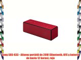 Sony SRS-X33 - Altavoz portátil de 20W (Bluetooth NFC y batería de hasta 12 horas) rojo