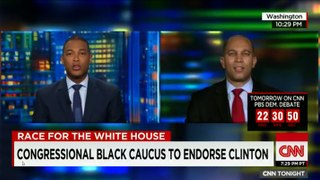 Rep. Hakeem Jeffries, a member of the Black Congressional Caucus, criticizes Bernie Sanders