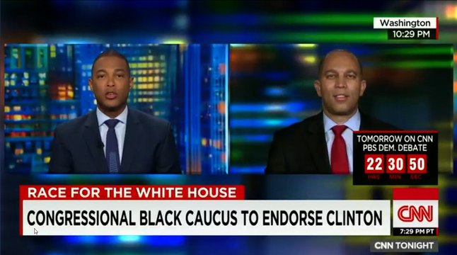 Rep. Hakeem Jeffries, a member of the Black Congressional Caucus, criticizes Bernie Sanders