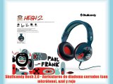 Skullcandy Hesh 2.0 - Auriculares de diadema cerrados (con micrófono) azul y rojo