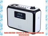 August MB400 - Radio DAB/DAB  con Altavoz Bluetooth NFC Alarma y Radio FM - Radio portátil