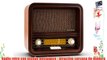 Auna Belle Epoque 1901 Radio retro FM/AM USB MP3 (altavoz recubrimiento tela regulador: volumen