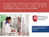 Clinical Research, Course In Pharmacovigilance