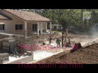 Micro minage de précision - chantier piscine à Livernon