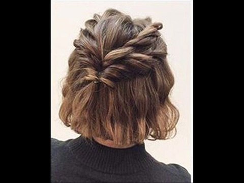 МК - простая прическа на короткие волосы - Master Class - a simple hairstyle for short hair