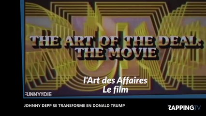 Johnny Depp méconnaissable, son étonnante transformation en Donald Trump (Vidéo)