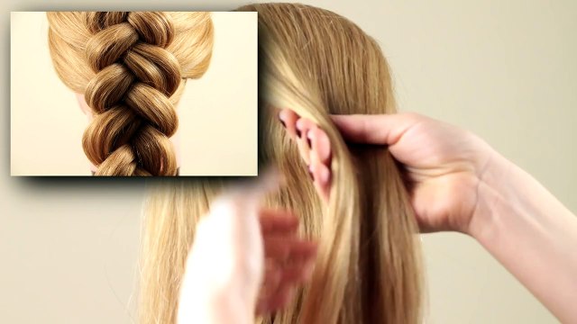 Французская коса Обратная. Basic french braid Reverse