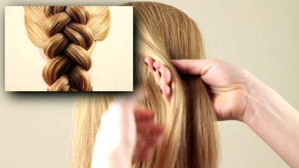 Французская коса Обратная. Basic french braid Reverse