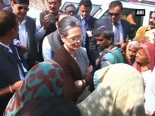 Sonia Gandhi on two-day visit to Rae Bareli