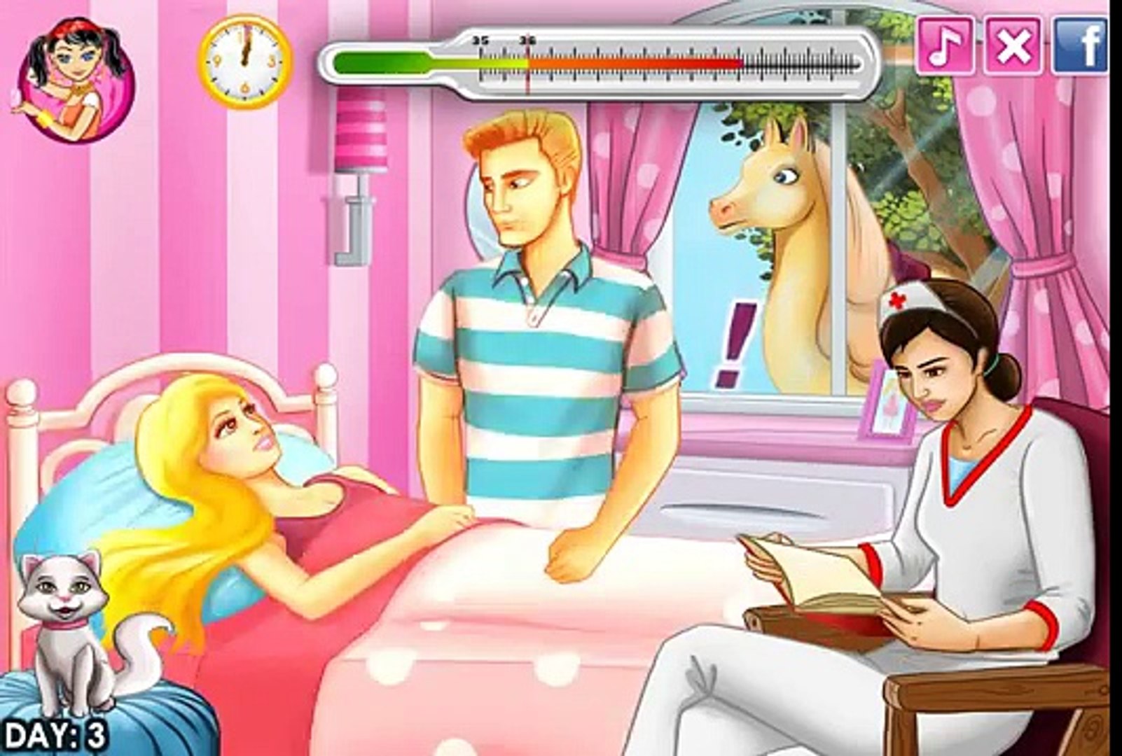 barbie kiss game
