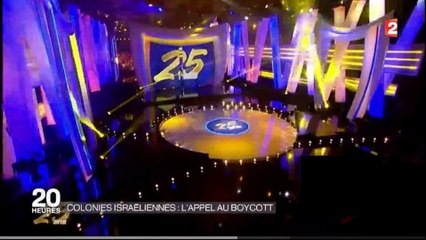 Propagande BDS au 20h de David Pujadas – 10 février