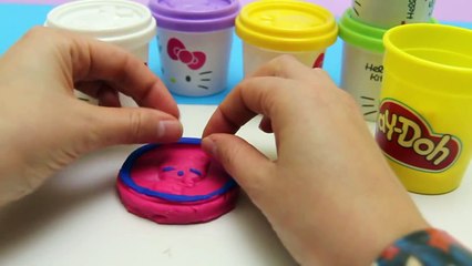 Download Video: Hello Kitty Dough Pack with Molds and Shapes Play Doh Hello Kitty Figures Peppa Toys Kit Plastilina