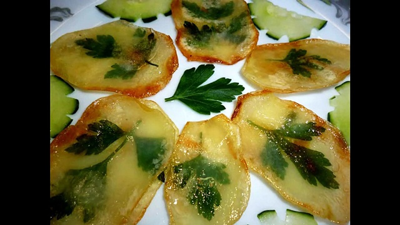 Жарим красиво картофель. Украшения из картофеля. Decoration of vegetables