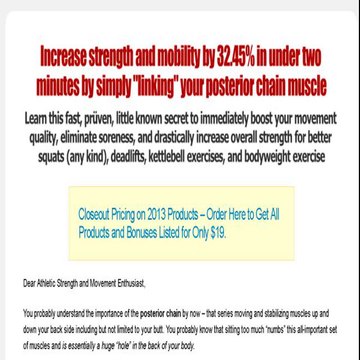 Posterior Chain Linked Bonus Edition