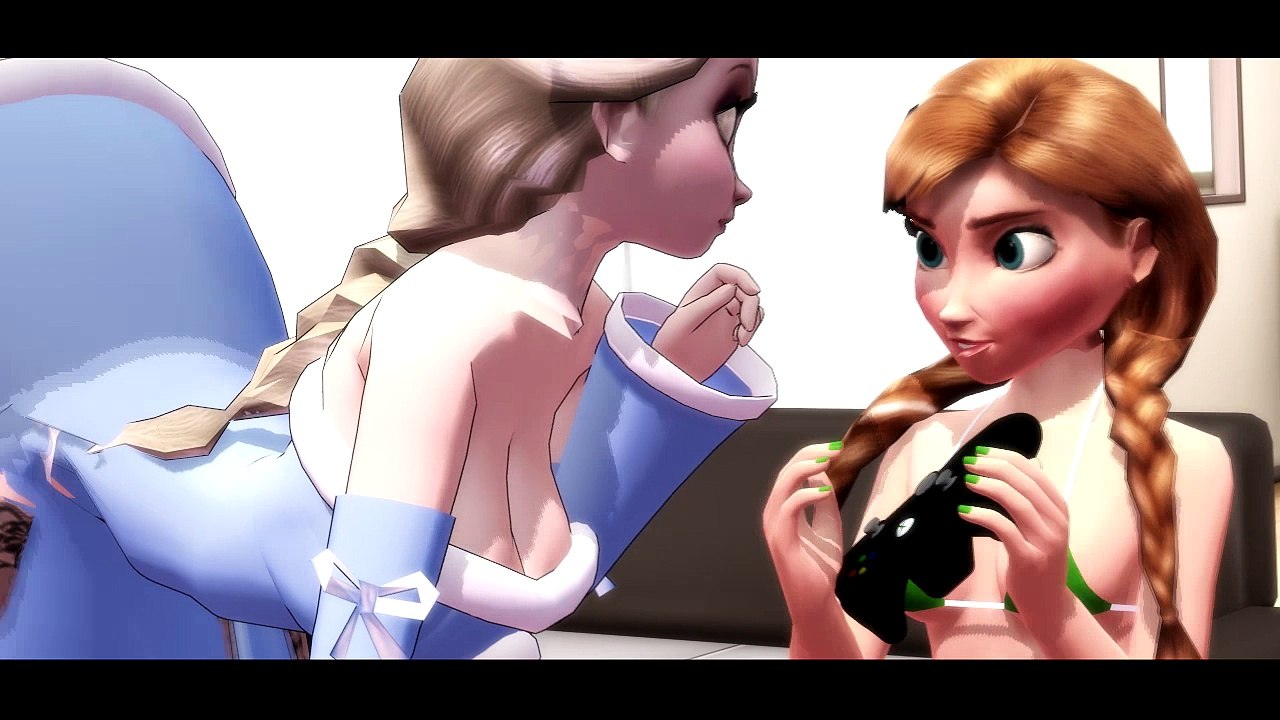Disney Frozen Elsa and Anna Arguing with the Controller