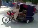 Very Amazing And Funny Pakistani Rikshaw Bike Stunt On Road very funny videos