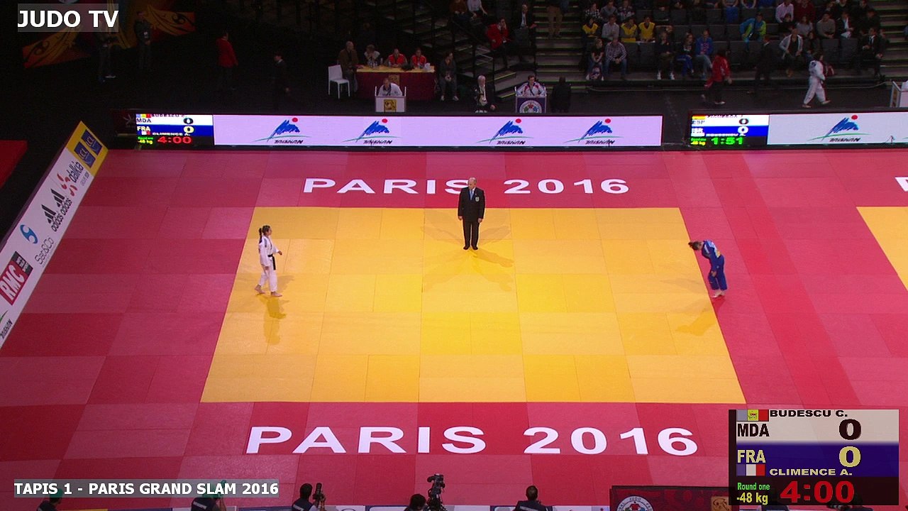 PGS2016 1er tour -48kg : BUDESCU (MDA) vs. CLIMENCE (FRA)