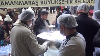 Kahramanmaraş'ta 5 Bin Kişiye Etli Pilav ve Ayran