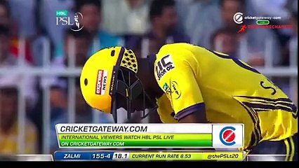 Darren Sammy showing everyone what "Stand and Deliver" means!