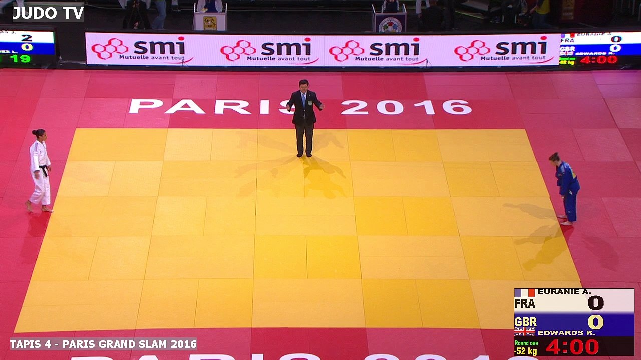 PGS2016 1er tour -52kg : EURANIE (FRA) vs. EDWARDS (GBR)