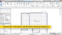 05 02. Placing interior structural columns and footings - House in Revit Architecture
