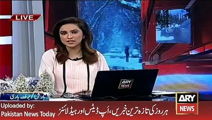 Heavy Snow fall Life Distube in Abbottabad -ARY News Headlines 11 February 2016,