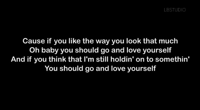 Justin Bieber - Love Yourself (Lyrics Video) Cover