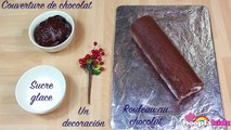 Recette facile dune Bûche de Noël au Chocolat par HooplaKidz Français