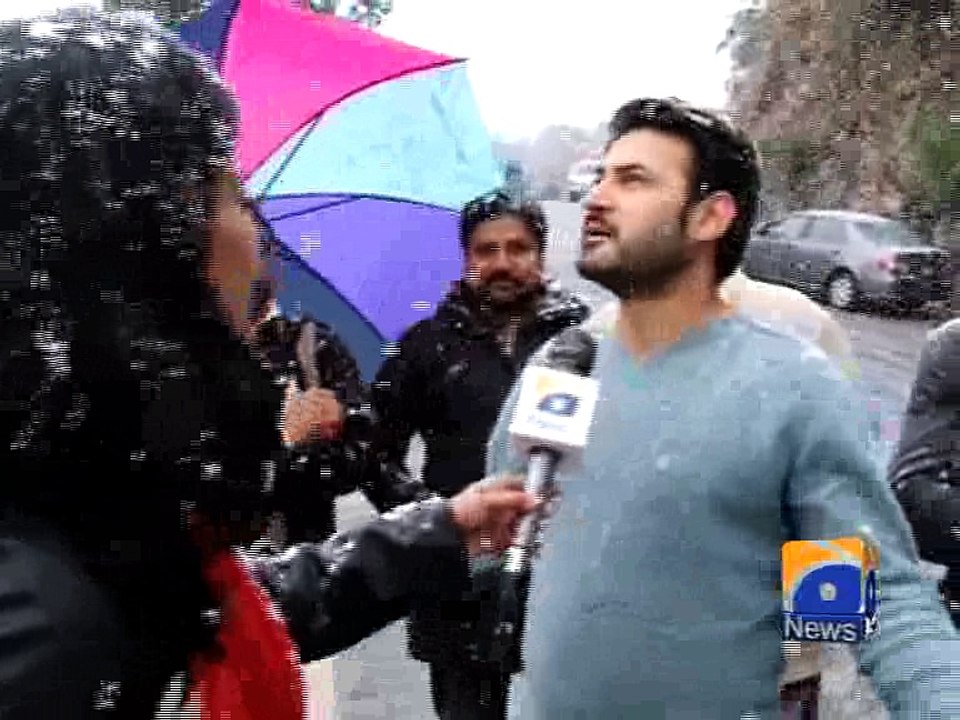 Margalla hills receive snowfall after decade