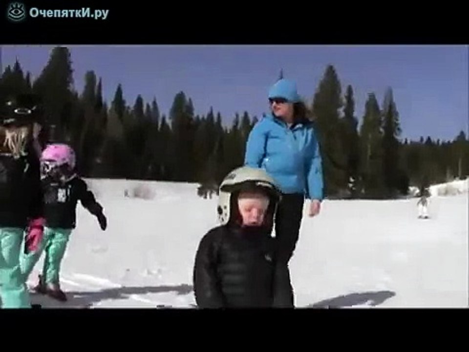 Заснул на лыжах
