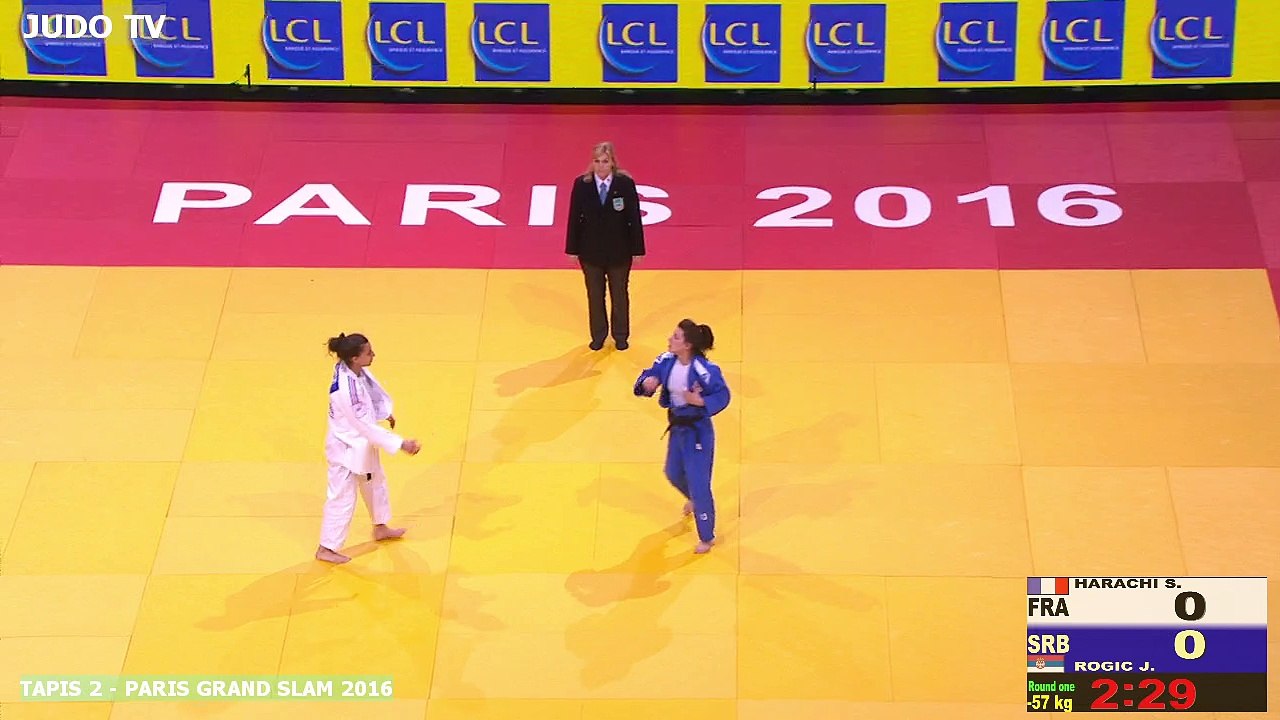PGS2016 1er tour -57kg : HARACHI (FRA) vs. ROGICS (SRB)