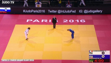 PGS2016 3ème tour -63kg : AGBEGNENOU (FRA) vs. MARTIN (USA)