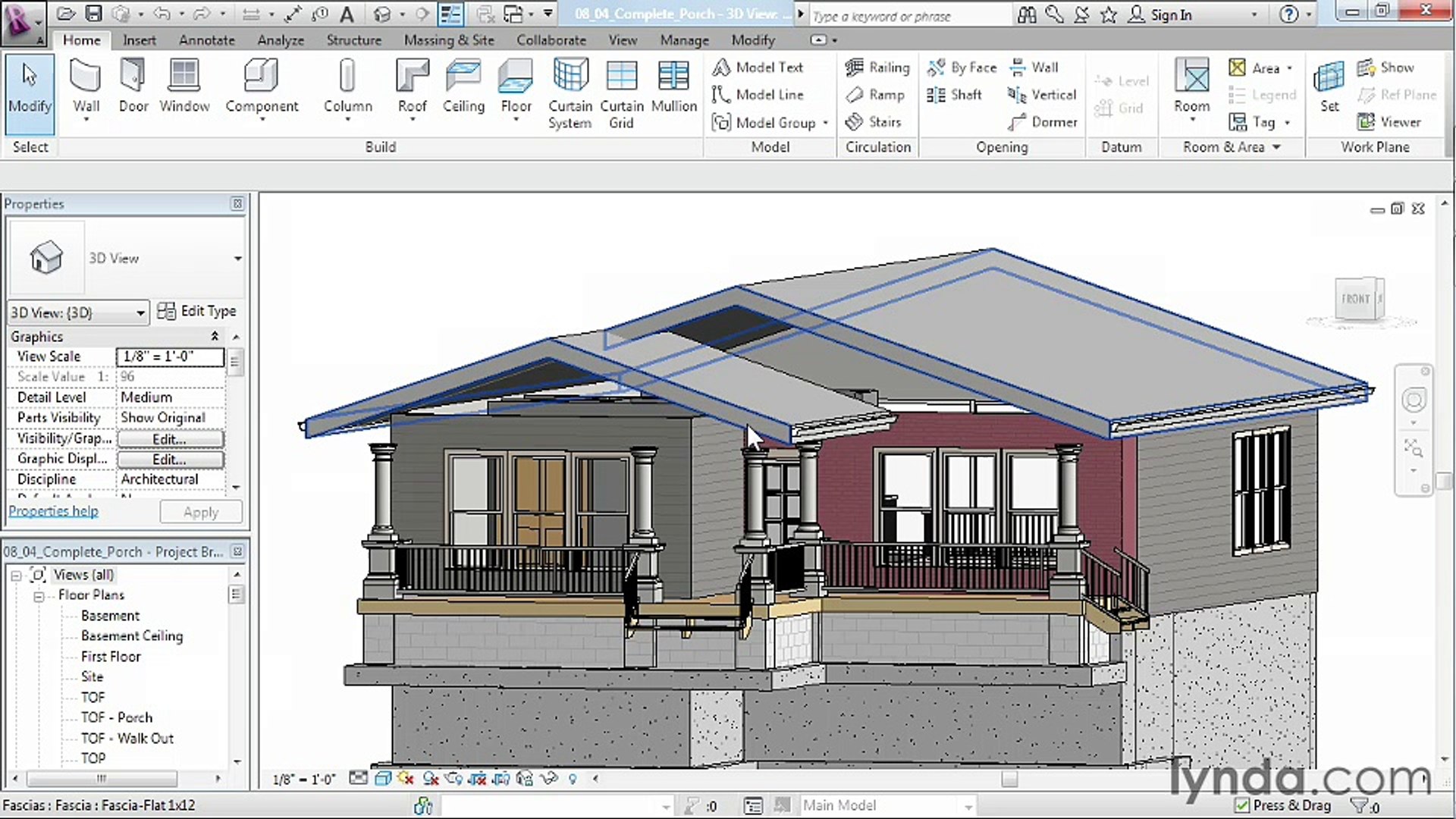 08 04 Tying The Roof To The Structure House In Revit Architecture Video Dailymotion