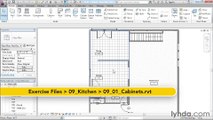 09 01. Placing cabinets and kitchen appliances - House in Revit Architecture