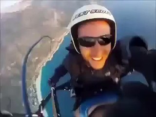 Мужик испугался до слёз Полет на параплане
