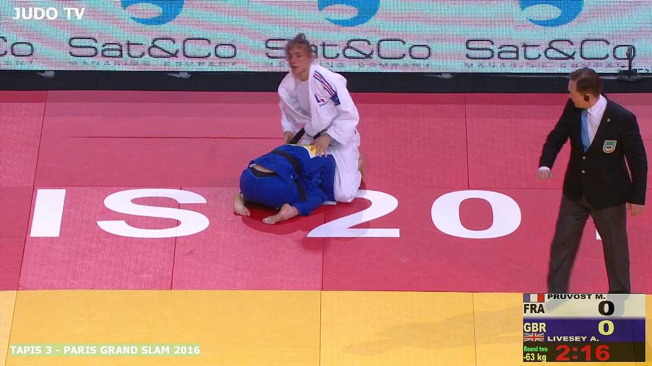 PGS2016 2ème tour -63kg : PRUVOST (FRA) vs. LIVESEY (GBR)