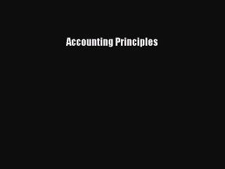 (PDF Download) Accounting Principles PDF