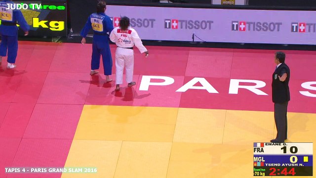 PGS2016 2ème tour -70kg : EMANE (FRA) vs. TSEND AYUSH (MGL)