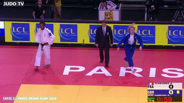 PGS2016 2ème tour -78kg : TCHEUMEO (FRA) vs. GIBBONS (GBR)