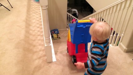 Baby Super Speed Down the Stairs