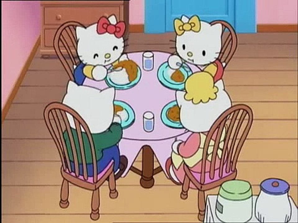 03 Hello Kitty Le paradis d'Hello Kitty Kitty a les yeux plus gros que le ventre