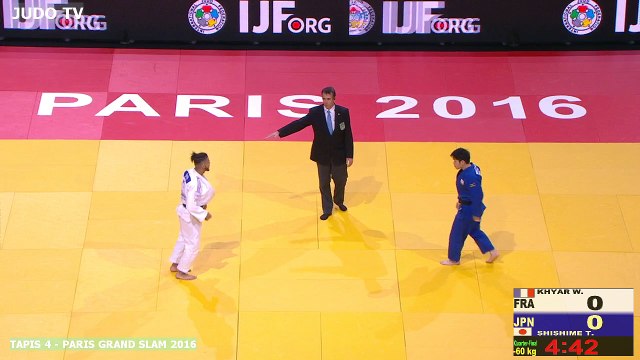 PGS2016 1/4 de finale -60kg : KHYAR (FRA) vs. SHISHIME (JPN)