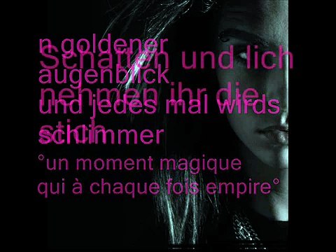 Stich ins glück + paroles + traduction tokio hotel