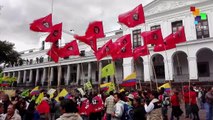 Rafael Correa Supporters Take to the Streets in Quito