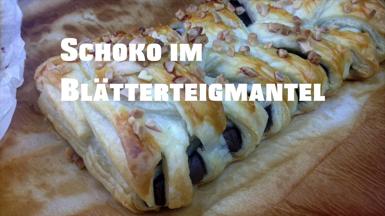 Schoko im Blätterteig | Blitz Dessert Rezept