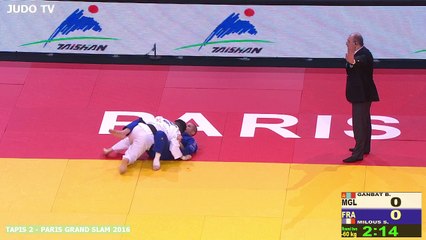 PGS2016 2ème tour -60kg : GANBAT (MGL) vs. MILOUS (FRA)