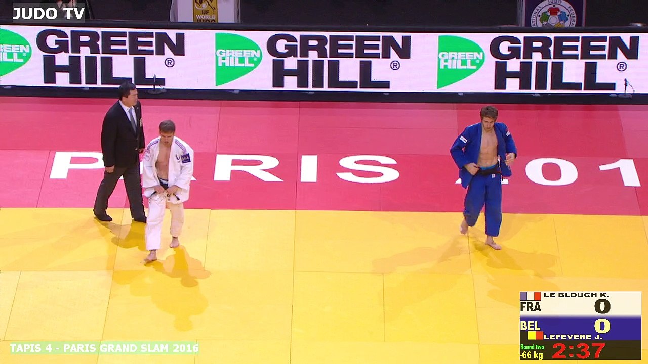 PGS2016 2ème tour -66kg : LE BLOUCH (FRA) vs. LEFEVERE (BEL)